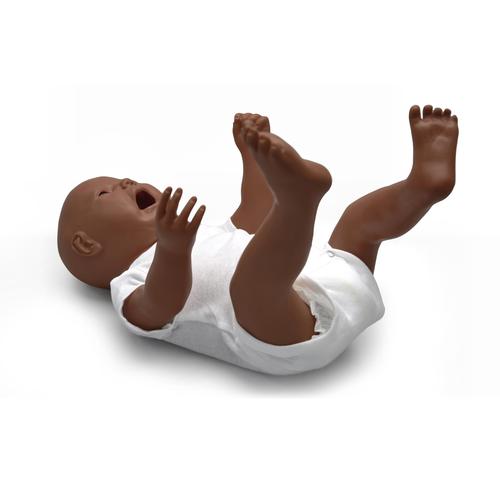 Манекен по уходу за новорожденным, темная кожа, 1017862, Тренажеры и симуляторы по уходу за новорожденными