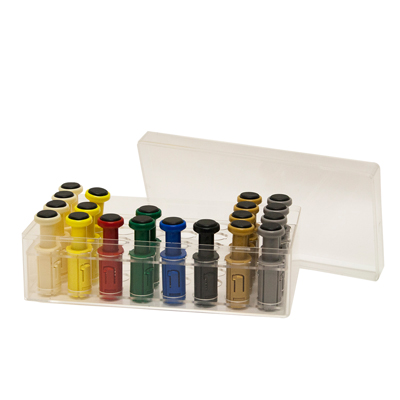 Exerciseur de mains Digi-Flex® Multi™ – Boîte en plastique vide – pour 32 boutons, 1019852, Pièces de rechange