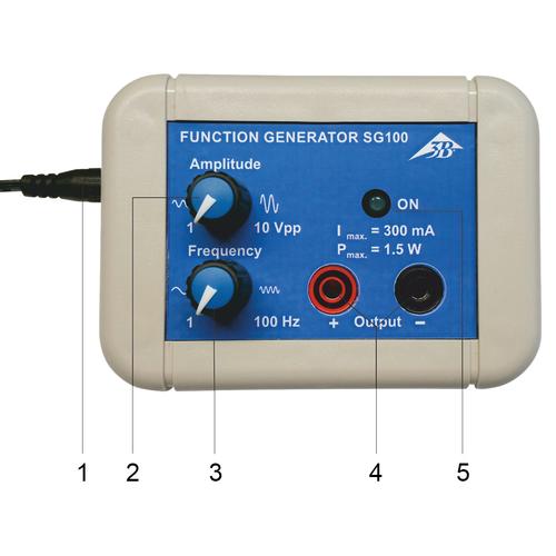 Générateur d'onde sinusoïdale –
SG 100, 1 Hz - 100 Hz (115 V, 50/60 Hz), 1021745, Générateurs de fréquence