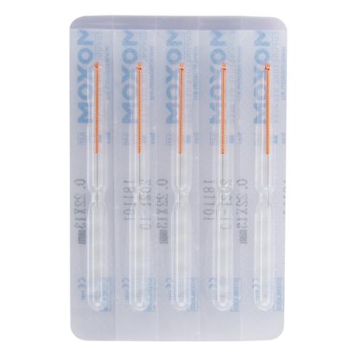 Acupuncture needles with copper handle - MOXOM TCM 100 pcs. (Uncoated) 0,22 x 13 mm, 1022099, Agulhas de acupuntura MOXOM