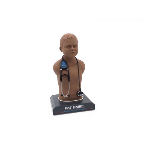 PAT Basic® - Affordable Pediatric Auscultation Manikin, dark skin tone, 1022471, Auscultation