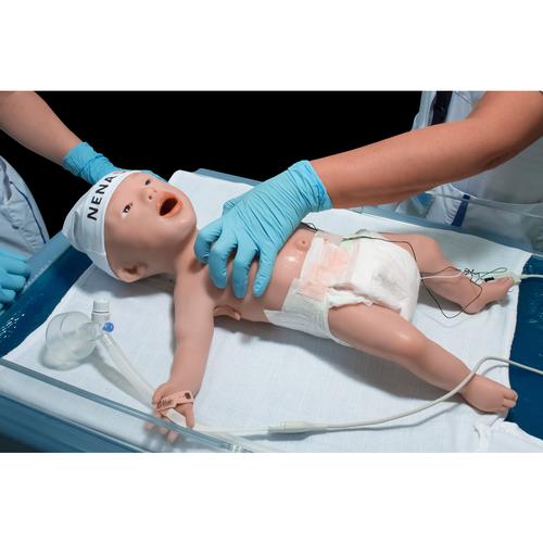 Simulador Neonatal NENASim Xtreme, Pele clara, 1022582, Cuidados com o Paciente Recém-Nascido