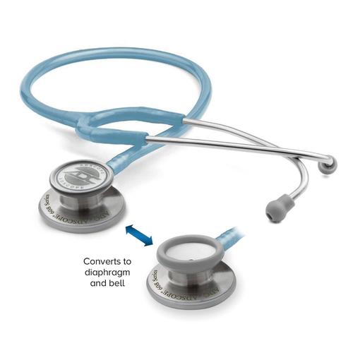 Adscope 608 - Convertible Clinician Stethoscope - Metallic Ceil Blue, 1023861, Stethoscopes and Otoscopes