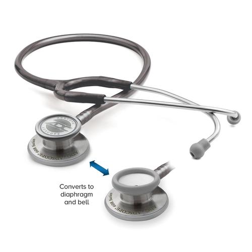 Adscope 608 - Convertible Clinician Stethoscope - Metallic Gray, 1023863, Stethoscopes and Otoscopes