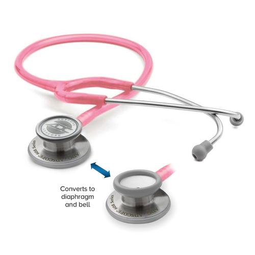 Adscope 608 - Convertible Clinician Stethoscope - Metallic Pink, 1023867, Stethoscopes and Otoscopes