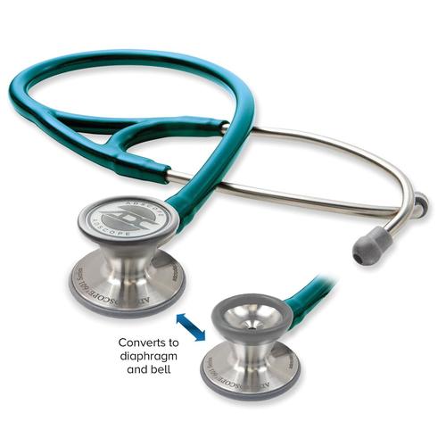 Adscope 601 - Convertible Cardiology Stethoscope - Metallic Caribbean, 1023918, Stethoscopes and Otoscopes