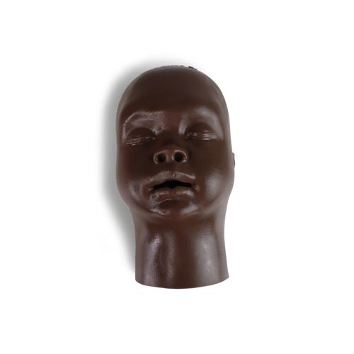 Pelle della testa del bambino e connettore nasale AirSim Baby, pelle scura, 1024531, Ricambi