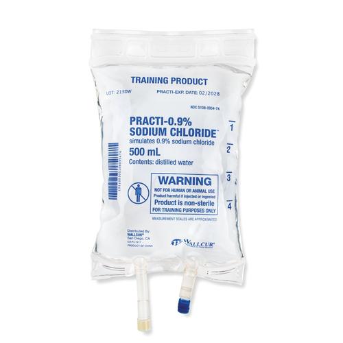 模拟药，0.9%氯化钠500mL静脉溶液袋(×1), 1024779, Practi-IV Bag and Blood Therapy Products