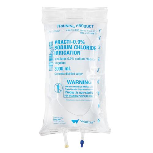 Practi-0.9% Sodium Chloride 3000mL Irrigation I.V. Solution Bag (×1), 1024782, Practi-IV Bag and Blood Therapy Products