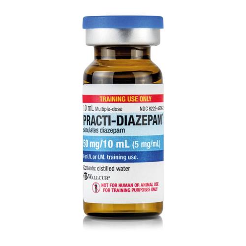 Practi-Diazepam 5mg/10mL Tint Vial (×30), 1024886, Practi-Durchstechfläschchen