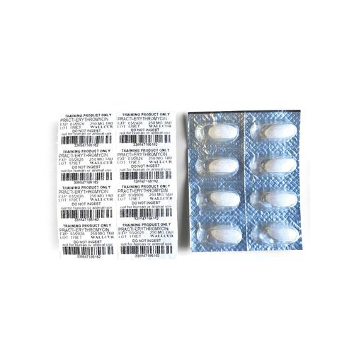 模拟药，红霉素250mg口服单位剂量(×48Caps), 1024948, Practi-Oral Medications