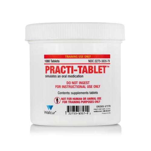 模拟药，平板或散装(×100tab), 1024991, Practi-Oral Medications