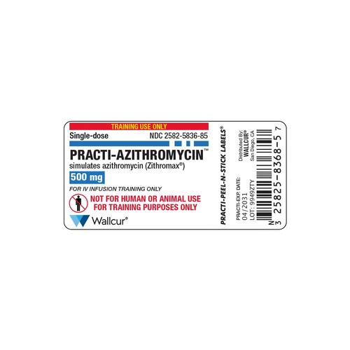 Practi-Etiqueta de Frasco de Azitromicina 500mg (x100), 1025065, Practi-etiquetas adesivas

