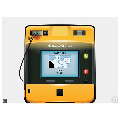 Simulador de pantalla de monitor de paciente LIFEPAK® 1000 para REALITi 360, 8000970, Entrenadores DEA