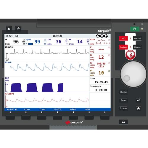 corpuls3T除颤监护界面, 8001071, 监测器