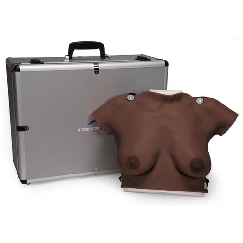着装式乳房自检模型-黑色, 1023307 [L50D], 胸部模型