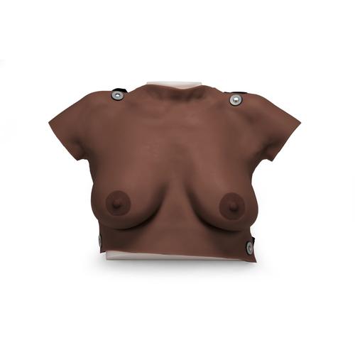 着装式乳房自检模型-黑色, 1023307 [L50D], 胸部模型
