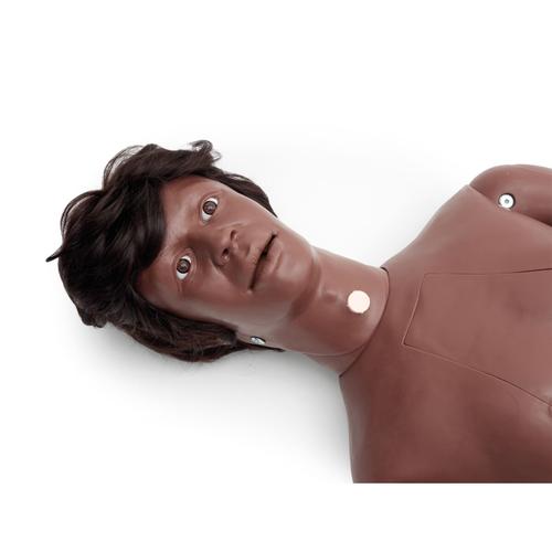 3B Scientific® Maniquí de cuidados PRO Dark, 1023316 [P10/1D], Cuidado del paciente adulto