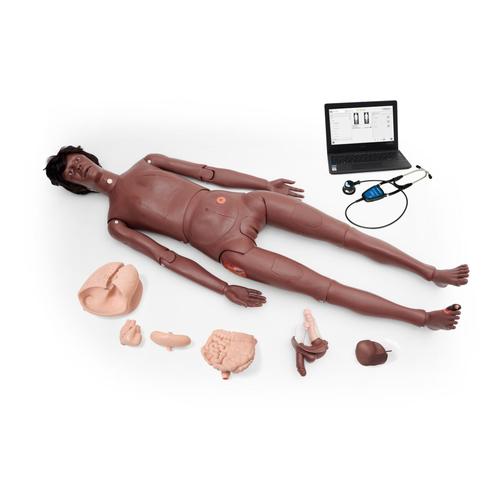 Nikki the Nursing Manikin with Auscultation ,Dark Skin , 1023318 [P10CCDD], Adult Patient Care