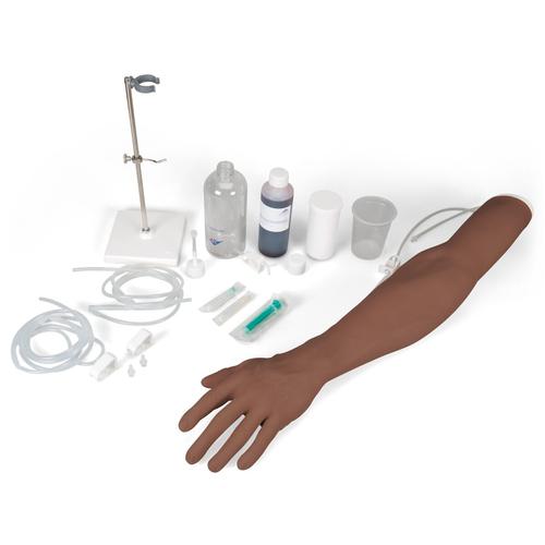 Модель руки для внутривенных инъекций P50/1D, тёмный цвет кожи, 1023311 [P50/1D], Тренажеры по инъекциям и пункциям