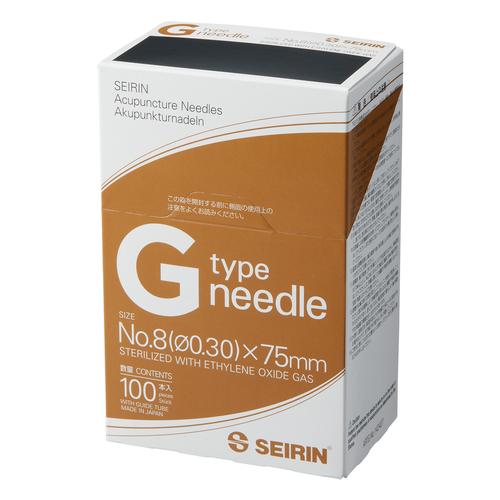 SEIRIN® tipo G – 0,30 x 75 mm, marrón, 100 agujas por caja, 1022382 [S-G3075], Silicone-Coated Acupuncture Needles