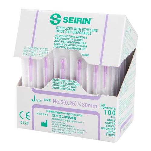SEIRIN ® tipo J, incomparavelmente suave Diâmetro 0,25 mm Comprimento 30 mm Cor lilás, 1002423 [S-J2530], Agulhas de acupuntura SEIRIN