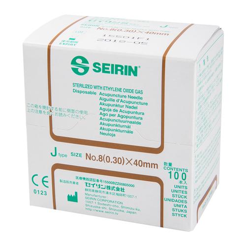SEIRIN ® tipo J, incomparavelmente suave Diâmetro 0,30 mm Comprimento 40 mm Cor da pele, 1002427 [S-J3040], Agulhas de acupuntura SEIRIN