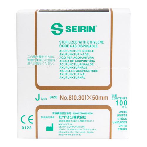 SEIRIN ® tipo J, incomparavelmente suave Diâmetro 0,30 mm Comprimento 50 mm Cor da pele, 1002428 [S-J3050], Agulhas de acupuntura SEIRIN