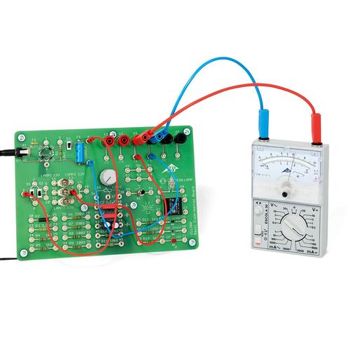 Experiment Board Electricity - Electronics, 1000573 [U11380-230], Power supplies up to 25 V AC and 60 V DC