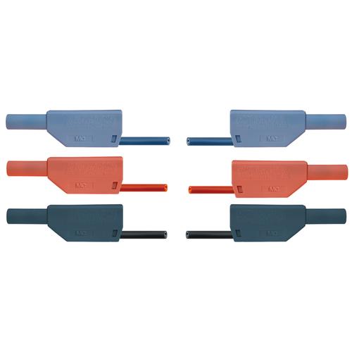 Set of 15 Safety Experiment Leads, 75 cm, 2.5 mm², 1002843 [U138021], Franck-Hertz – Accessories