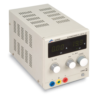 DC-Netzgerät 0-20 V, 0-5 A
(230 V, 50/60 Hz)
, 1003312 [U33020-230], Netzgeräte