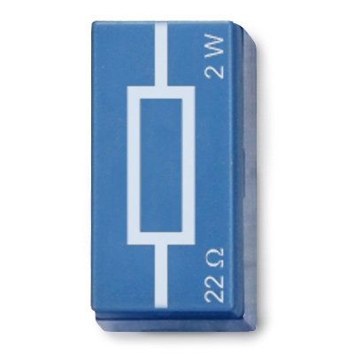 Резистор 22 Ом, 2 Вт, P2W19, 1012907 [U333015], Система элементов со штепсельным соединением