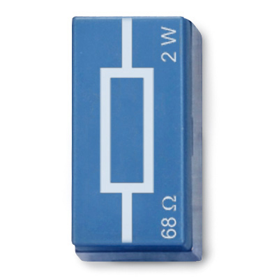 Резистор 68 Ом, 2 Вт, P2W19, 1012909 [U333017], Система элементов со штепсельным соединением