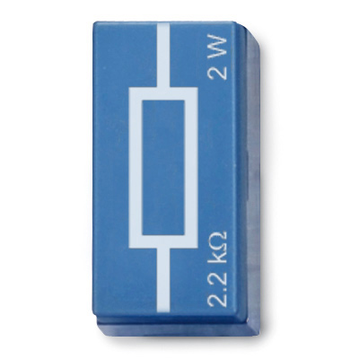 Резистор 2,2 кОм, 2 Вт, P2W19, 1012918 [U333026], Система элементов со штепсельным соединением