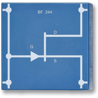 Транзистор FET, BF 244, P4W50, 1012978 [U333086], Система элементов со штепсельным соединением