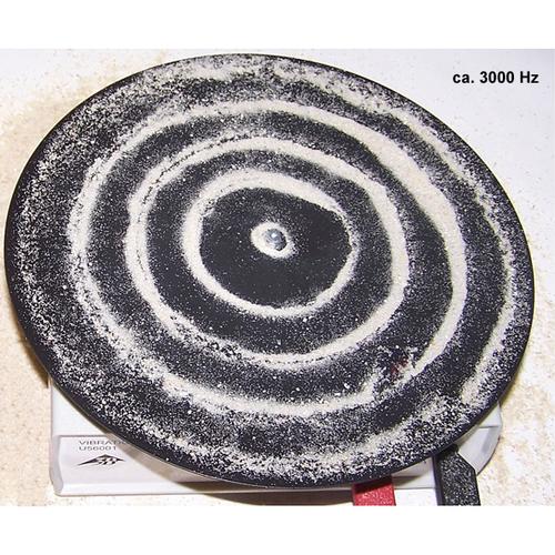 Accessories Chladni Plate, circular -
for the Vibration Generator, 1000705 [U56005], Mechanical Waves