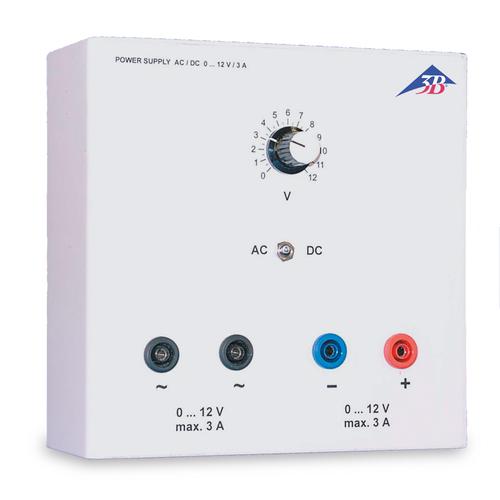 AC/DC-Netzgerät stab.,
0 – 12 V, 3 A (115 V, 50/60 Hz), 1001006 [U8521105-115], Netzgeräte