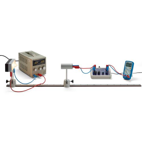 Experimento: Lei do Inverso do Quadrado
(115 V, 50/60 Hz), 8000690 [UE4050100-115], Intensidade de radiação