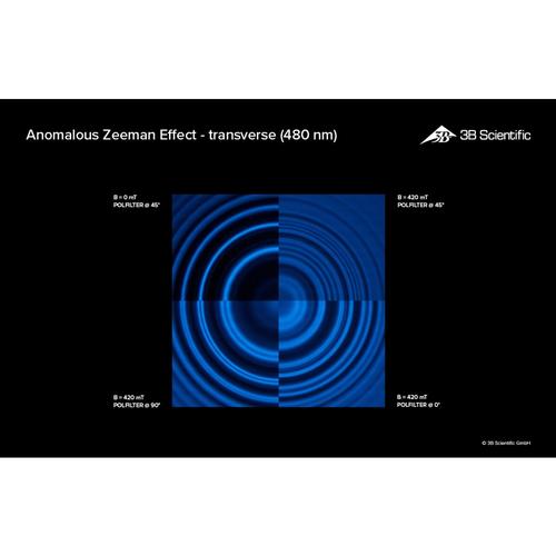 Esperimento: Effetto Zeeman anomalo + normale, struttura iperfine, interferometro di Fabry-Pérot, magnetone di Bohr (230V, 50/60 Hz), 8001131 [UE5020800-115], Principi di fisica atomica