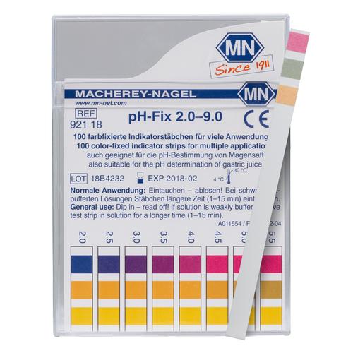 pH - Indicator Test Sticks, pH 2,0-9,0, 1021153 [W12705], Medición del pH