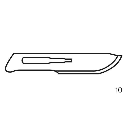 Lâminas de bisturi No. 10, 1008932 [W16173], Dissecção: instrumentos