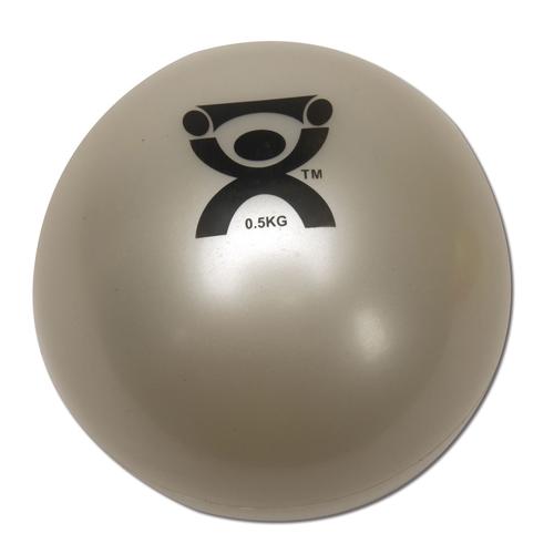 Cando Plyometric Weighted Ball, tan, 1.1 lbs | Alternative to dumbbells, 1008992 [W40120], Pesos