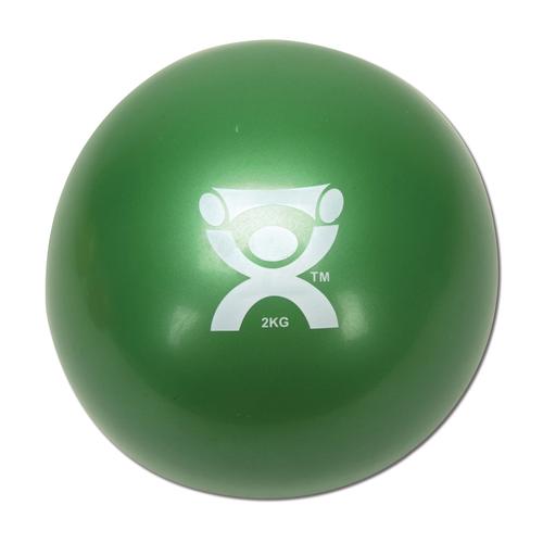 Cando Plyometric Weighted Ball, green, 4.4 lbs | Alternative to dumbbells, 1008995 [W40123], Pesos