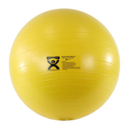 Cando Deluxe Anti-Burst Exercise Ball, yellow, 45cm, 1008998 [W40137], Gymnastics Balls - Exercise balls
