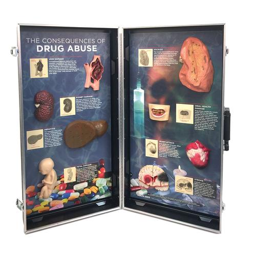 «Последствия злоупотребления наркотиками», объемный стенд, 1005583 [W43054], Вред от употребления алкоголя и наркотиков
