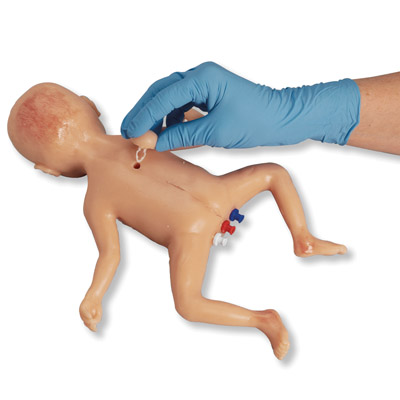 Simulateur Micro-Preemie en blanc, W44754, Les soins aux patients nouveau-nés
