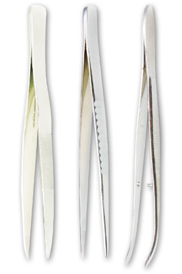 Tissue Forceps, 4.5", 1x2 Teeth, Chrome, W57922, Disección: instrumentos