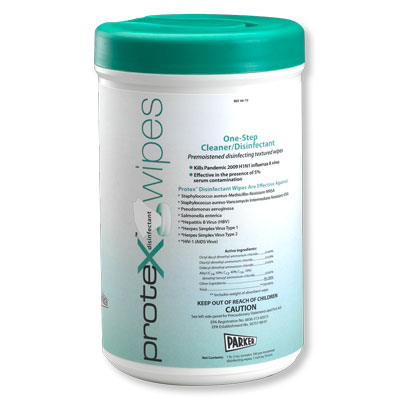 Protex Disinfectant Wipes, Canister, 7X9.5, 75 ct , W60697WL, Electroterapia implementos y repuestos