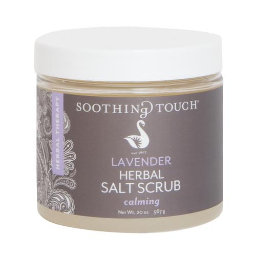 Soothing Touch salt Scrub, Lavender, 20oz, W67365L2, Aromateriapia