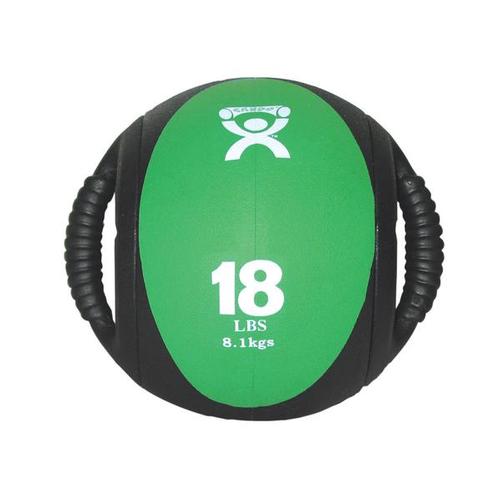Médecine-ball CanDo® poignée double - verte 8,2 kg | Alternative aux haltères, 1015468 [W67563], Ballons d'exercices